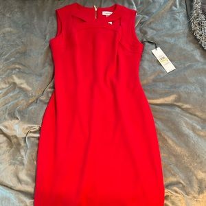 Red Calvin Klein Dress - Size 4 - New with Tags